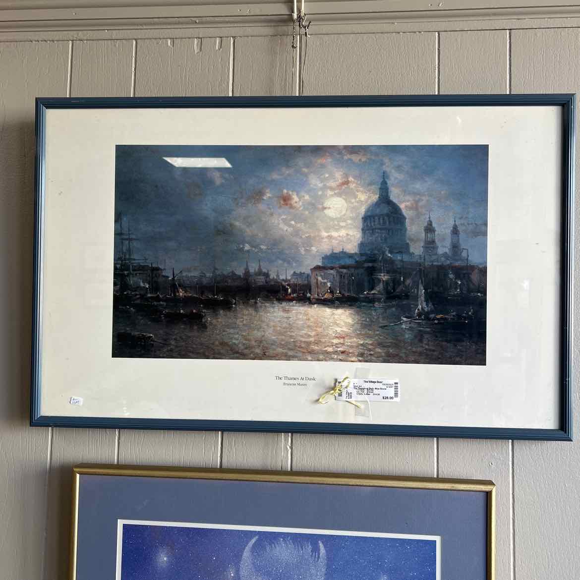 The Thames at Dark -Blue Scene Picture