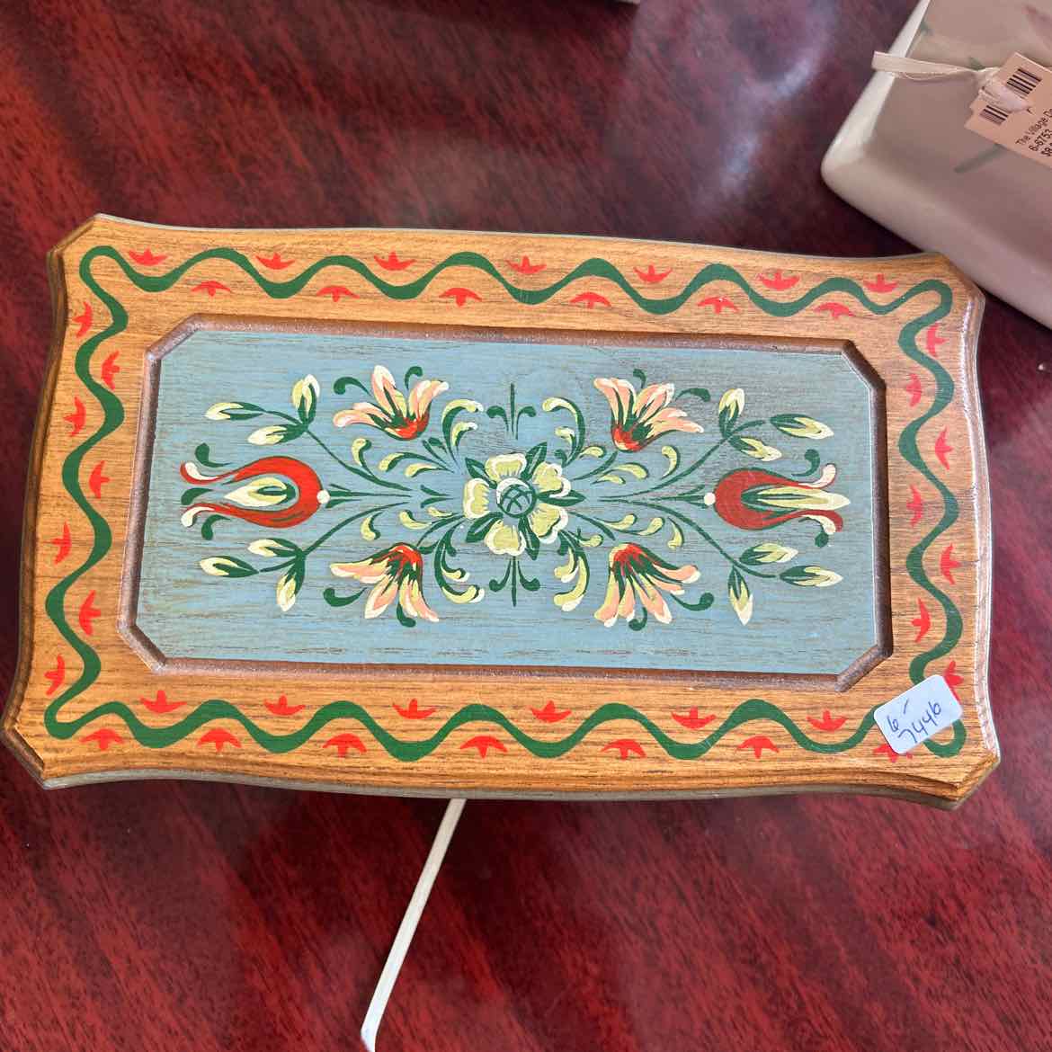 Wood Swiss Music Box AS IS