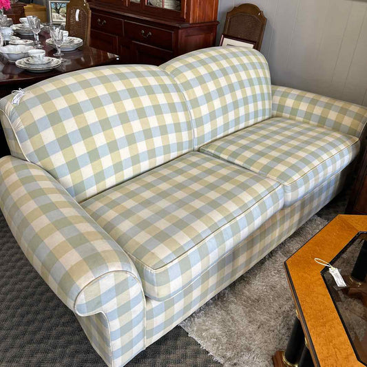 Blue & Yellow Plaid Sofa