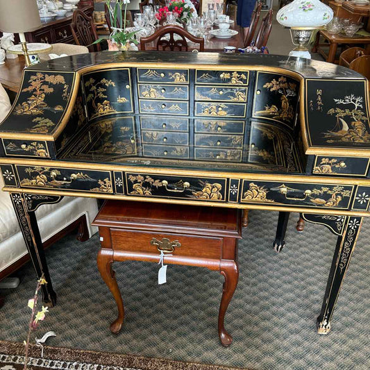 Wood Asian Secretary Desk AS IS