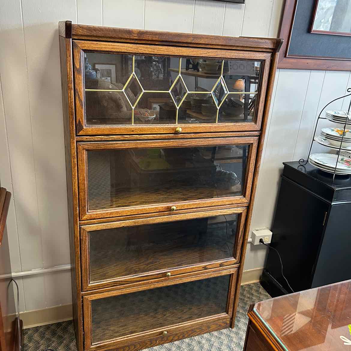 Wood & Glass Lawyer Bookcase