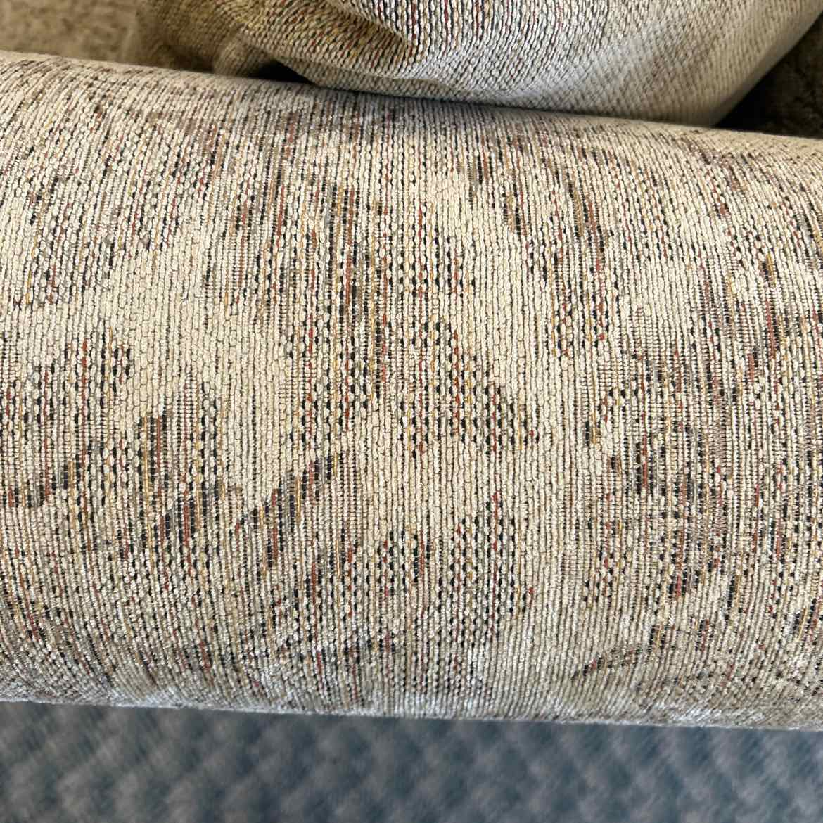 Large Tan Floral Loveseat