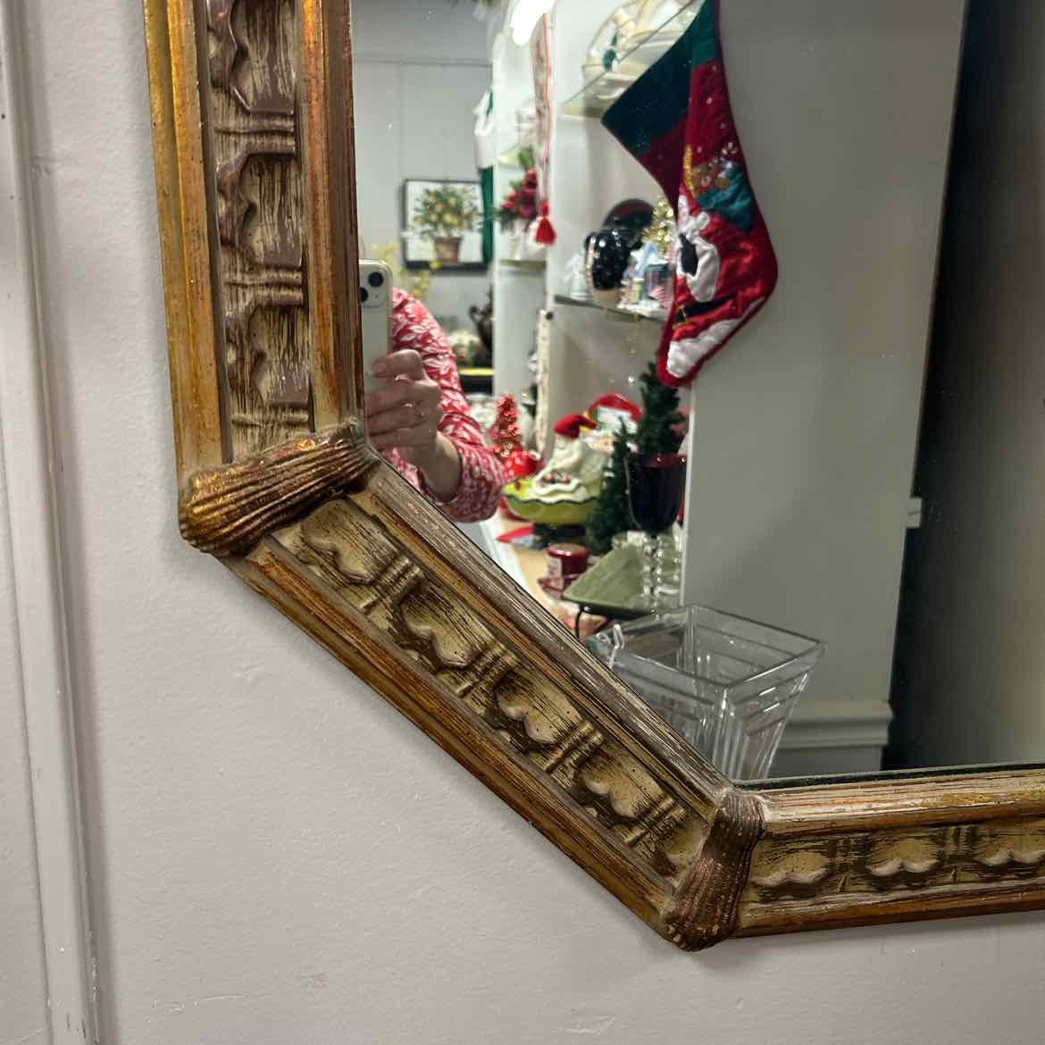 8 Sided Gold Framed Mirror