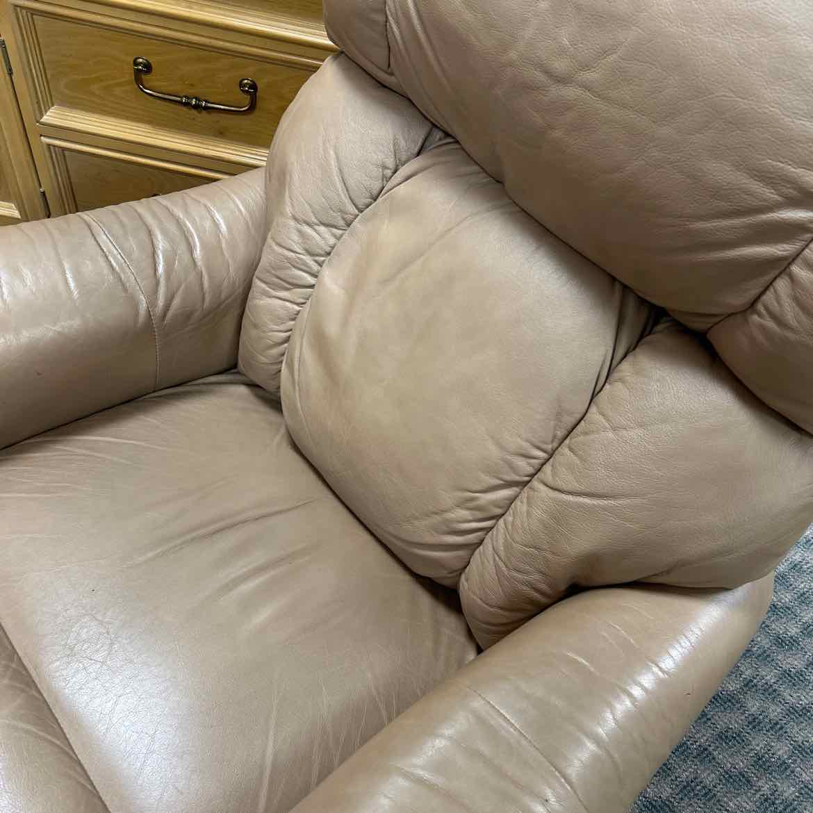 Tan Lazy Boy Leather Recliner