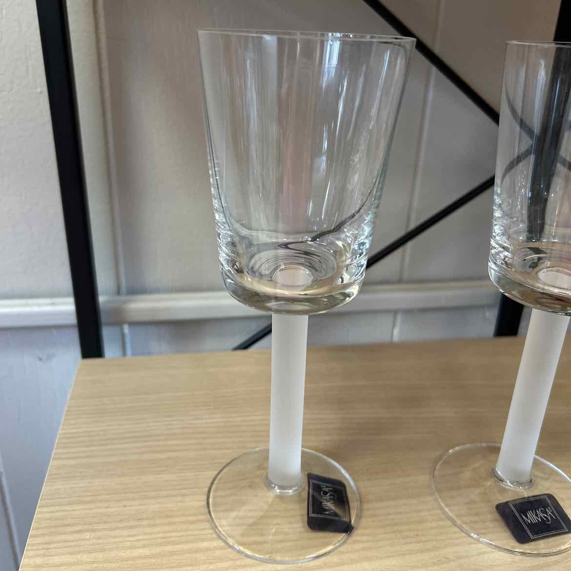 Set of 7 Mikasa Overture Satin Water Glasses
