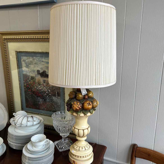 Tall Lamp w/Fruit Base