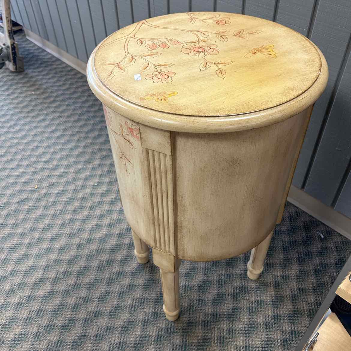 Round Painted Occasional Table