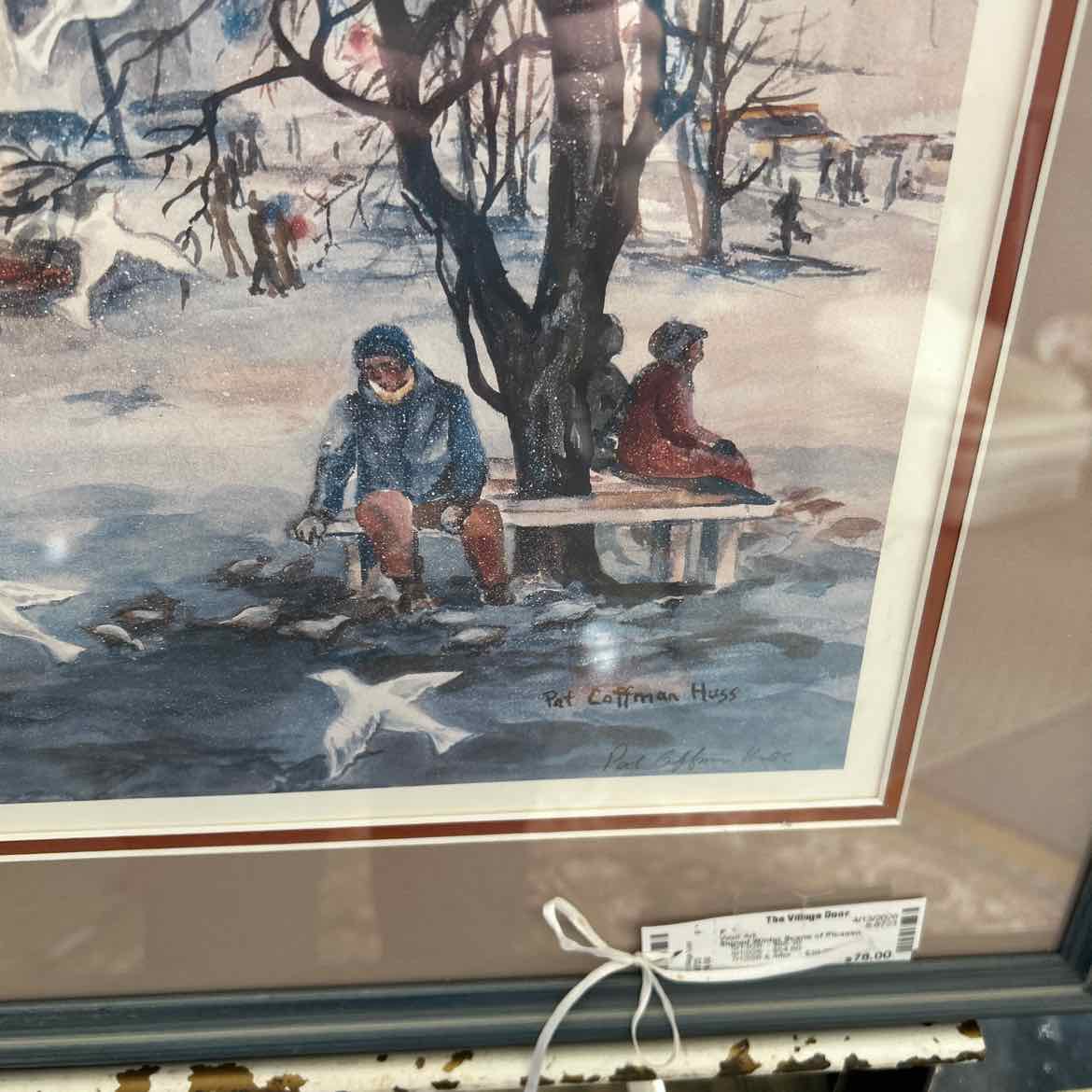 Signed Winter Scene of Picasso