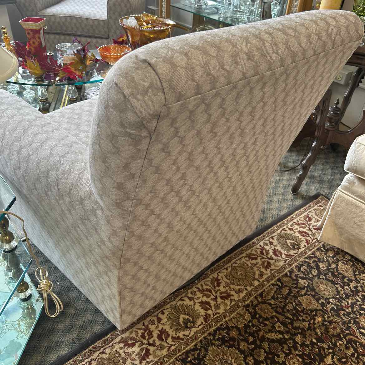 Gray Pattern Rocker/Swivel Chair
