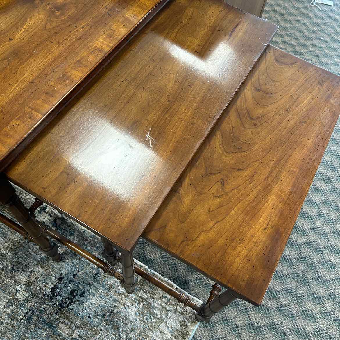 3 Wood Nesting Tables