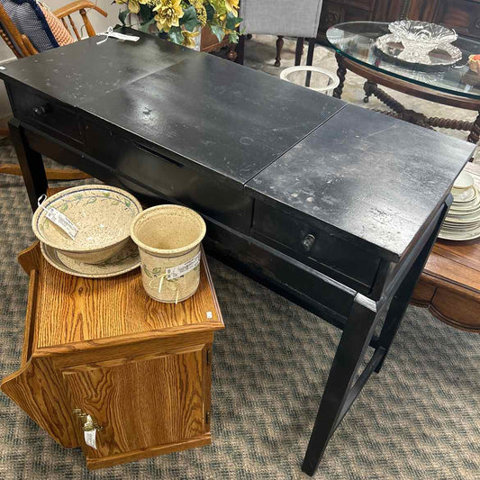 Black Vanity w/Mirror AS IS