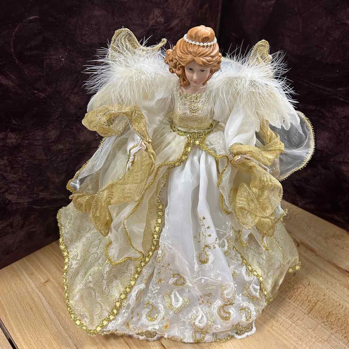 Gold Angel Large Tree Topper