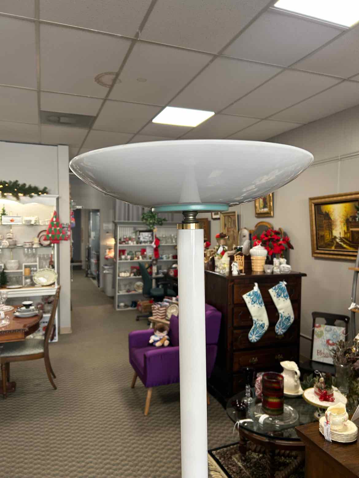 Tall White Floor Lamp