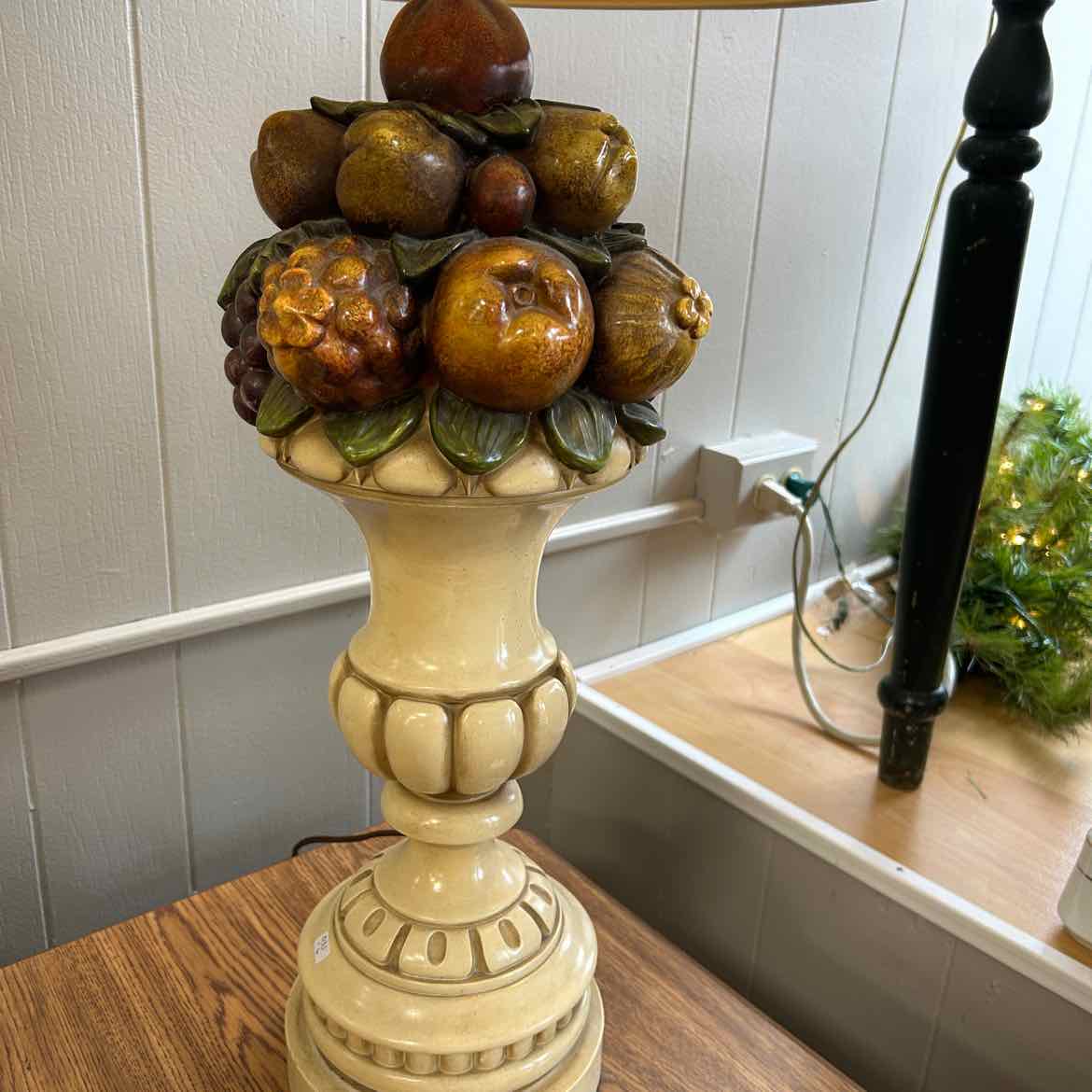 Tall Lamp w/Fruit Base