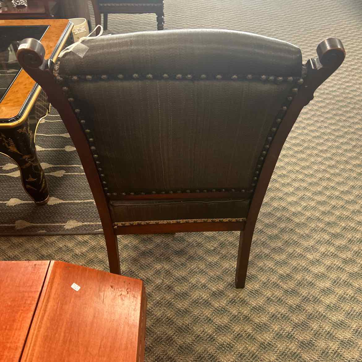 Vintage Black Seat Side Chair