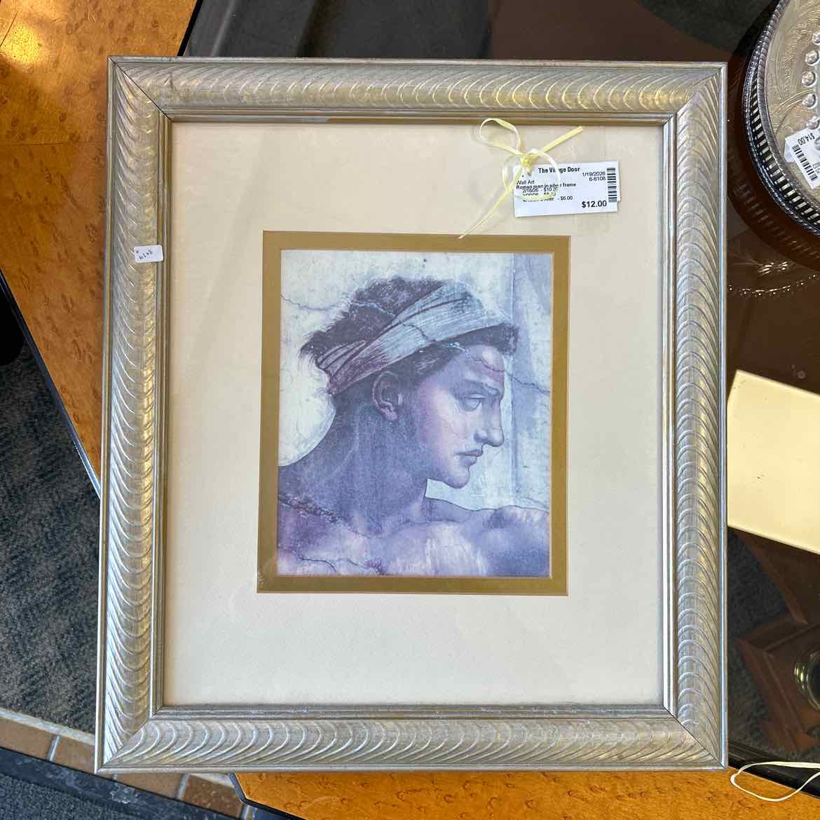 Roman Man in Silver Frame