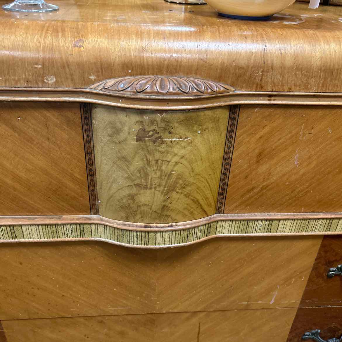 Vintage Art Deco Dresser & Mirror