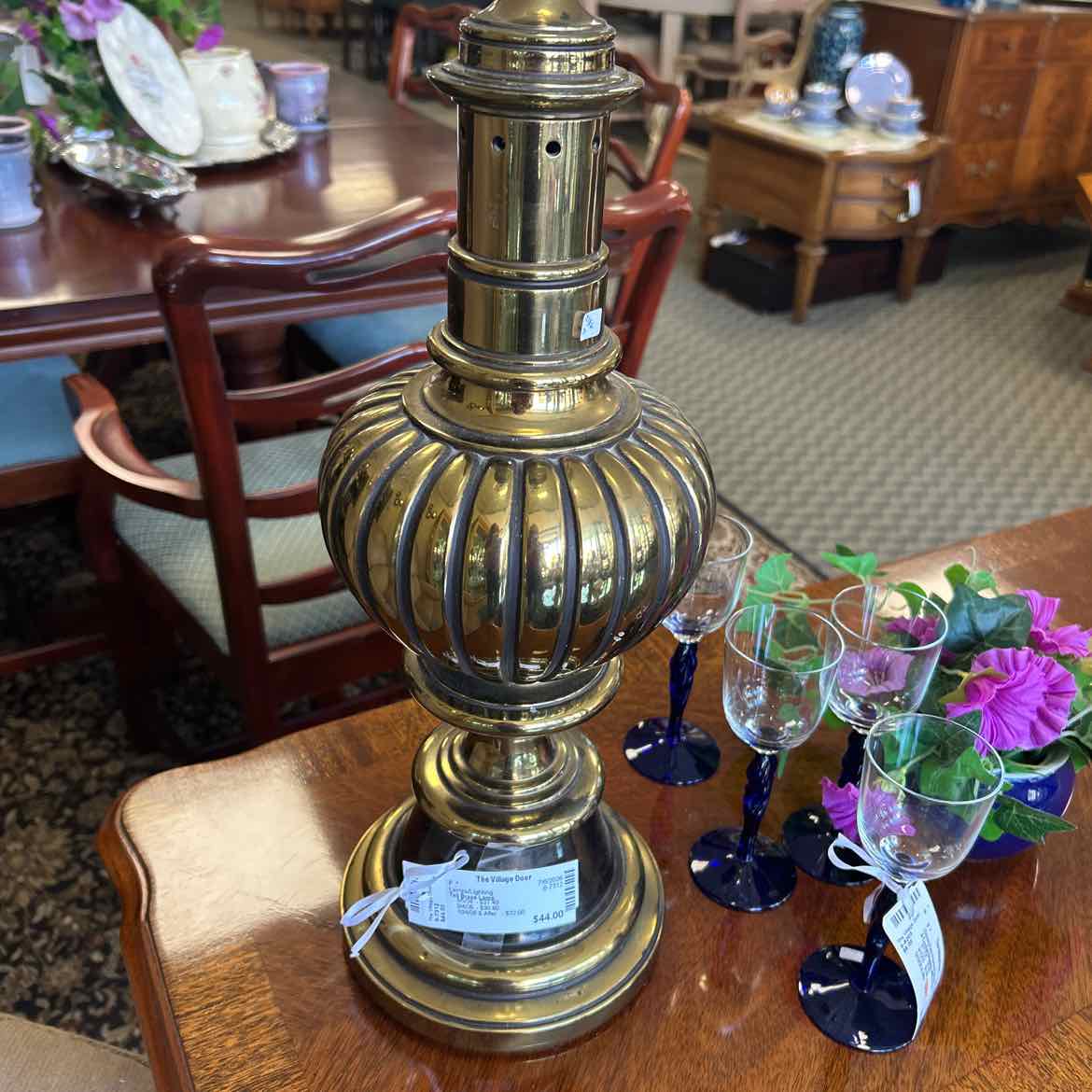 Tall Brass Lamp