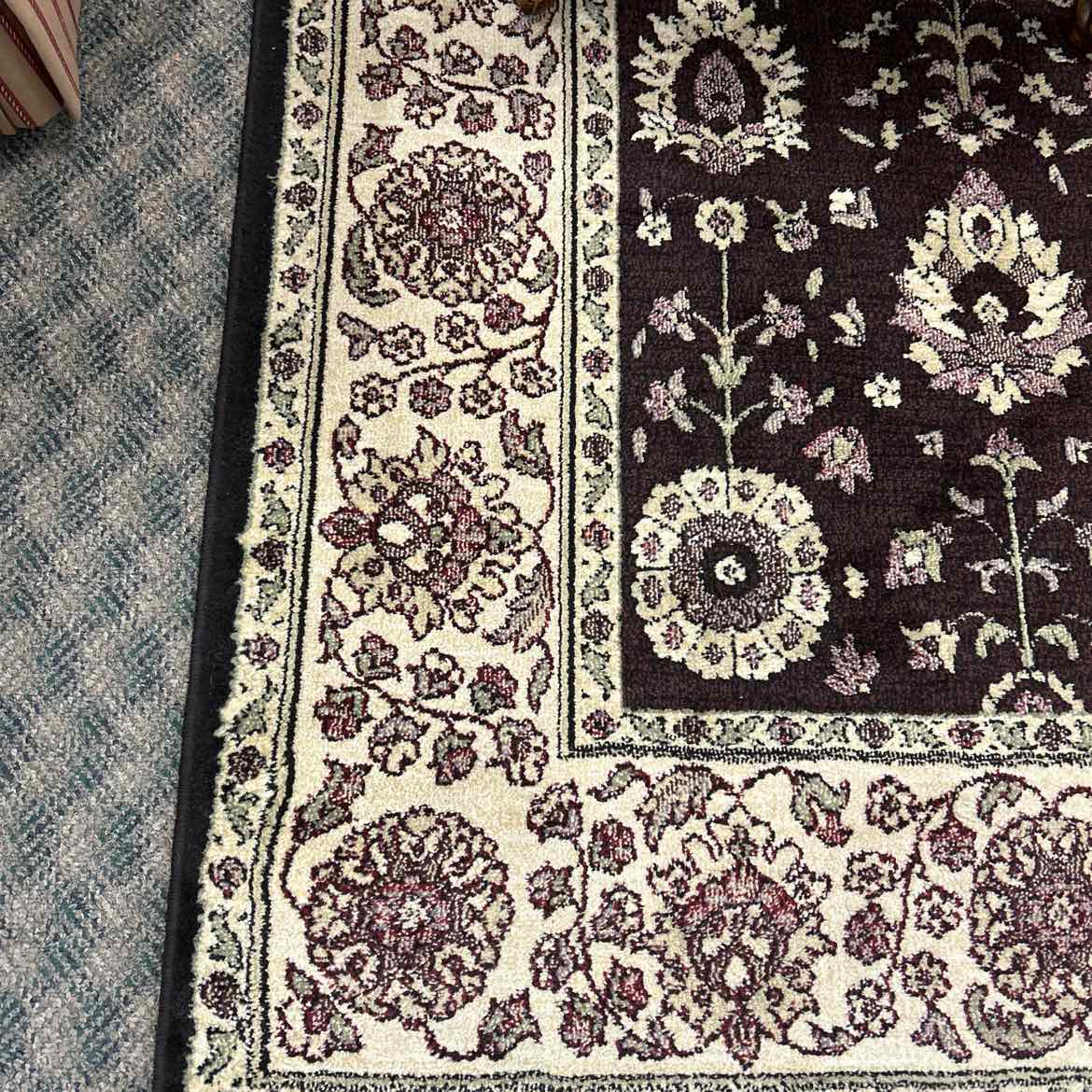 62x92 Burgundy Rug