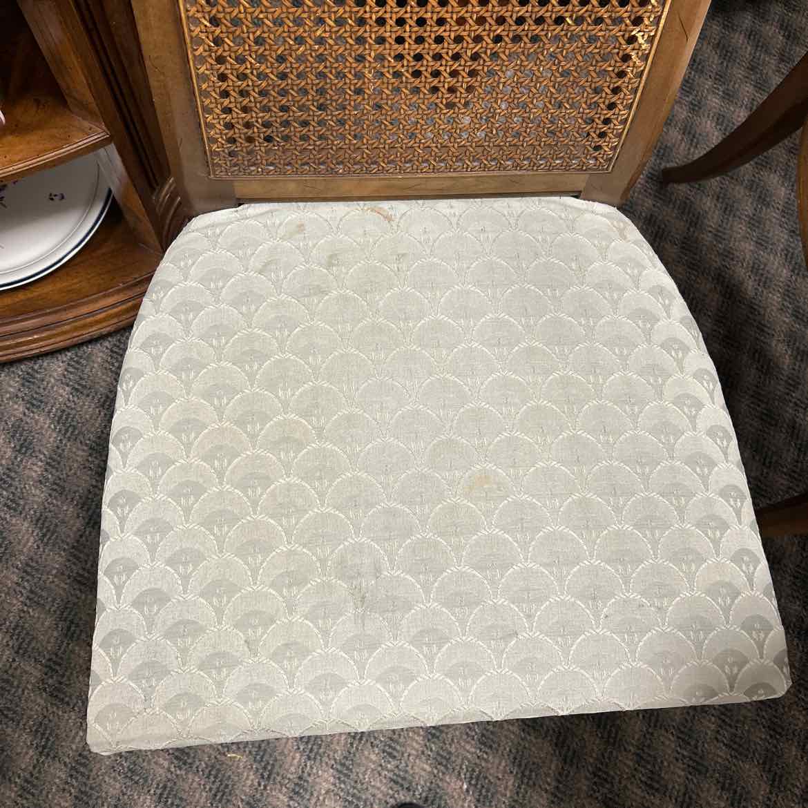 3 Dining Cane Back Chairs & 1 Cane Back Arm Chair