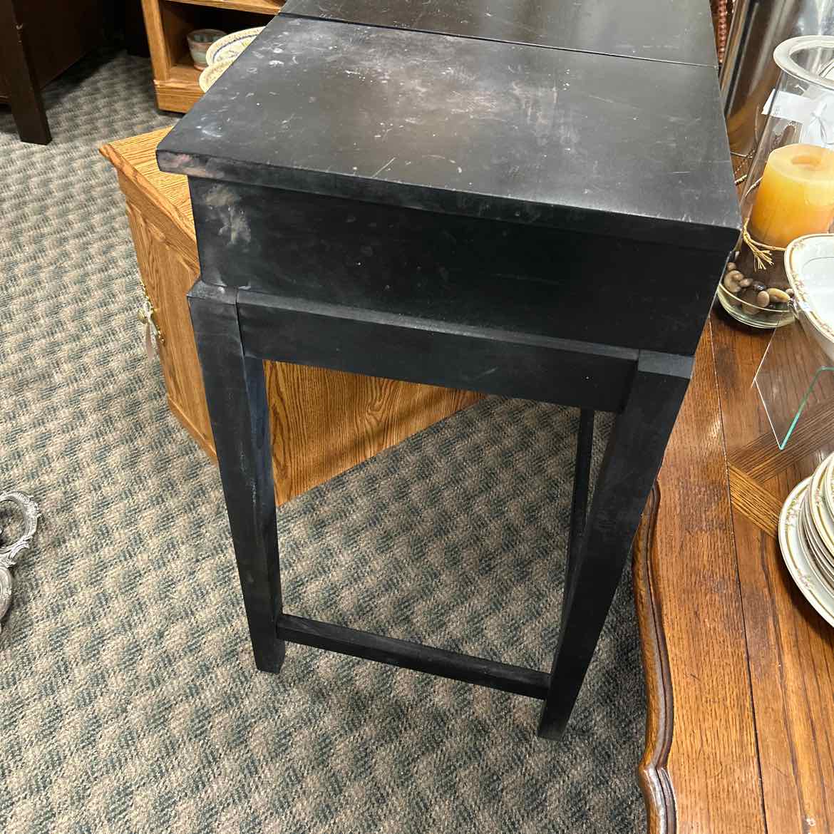 Black Vanity w/Mirror AS IS