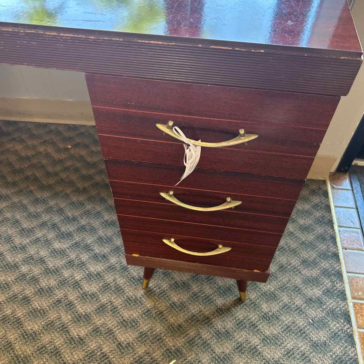 Mid Century Wood Desk