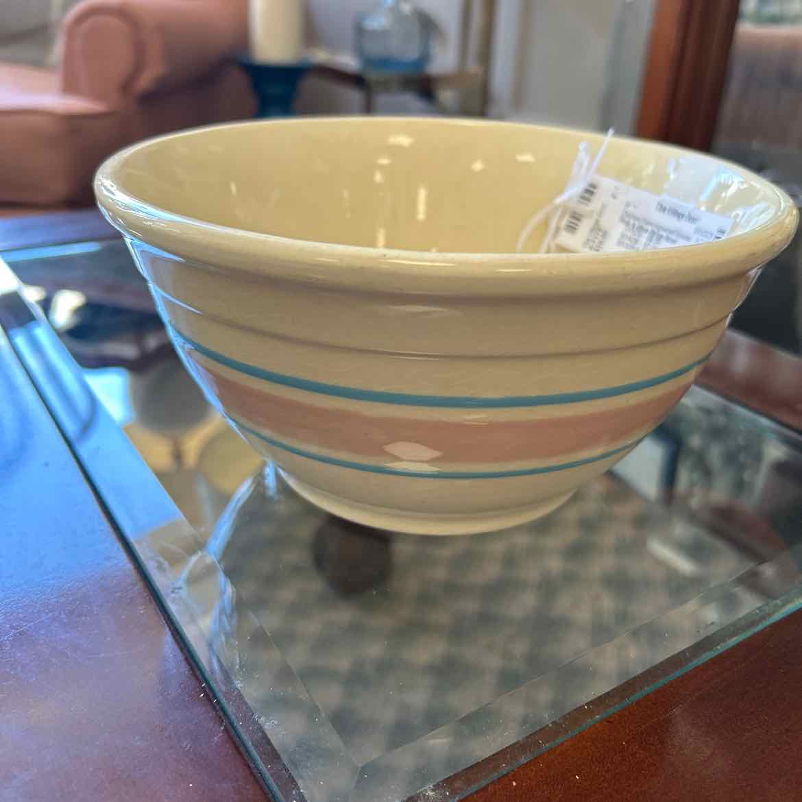Pink & Blue Stripe Bowl