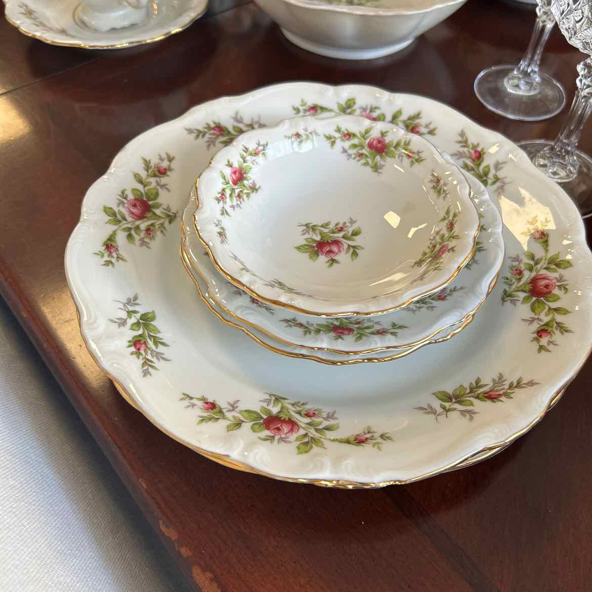 Haviland China "Moss Rose" 71 pc
