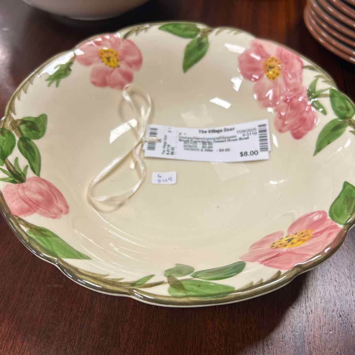 Small Franciscan Desert Rose Bowl