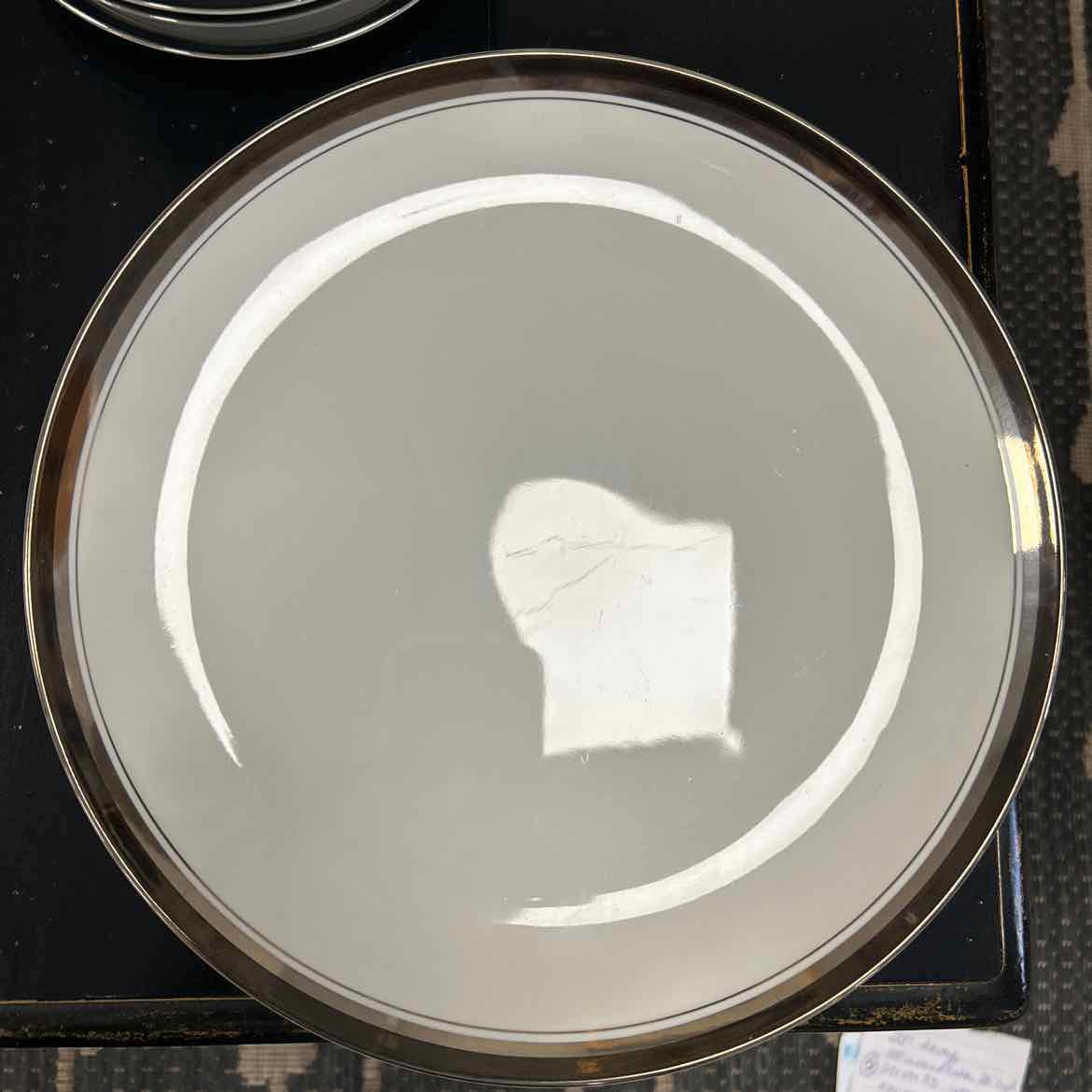 40 pc China w/Black & Silver Rim