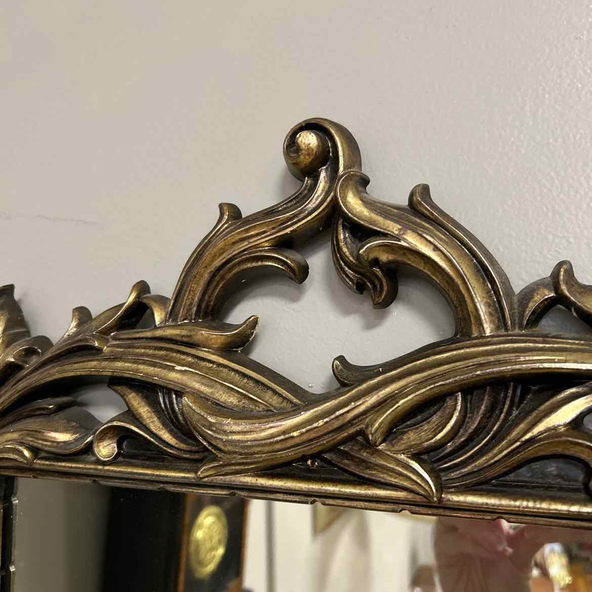 Brass Scrolled Edge Mirror
