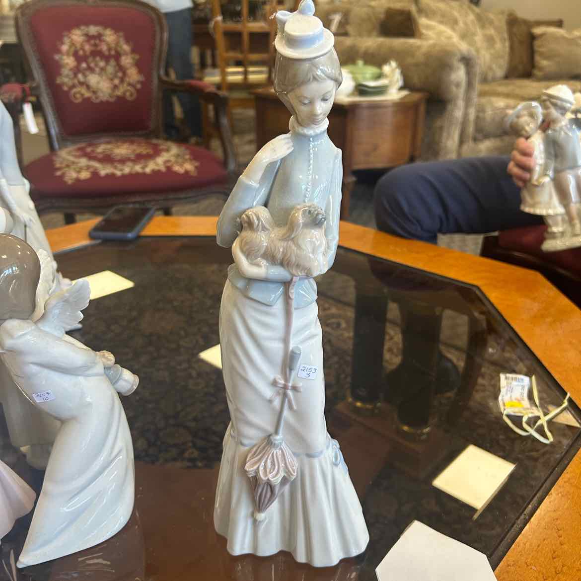 Lladro -Lady Holding a Puppy