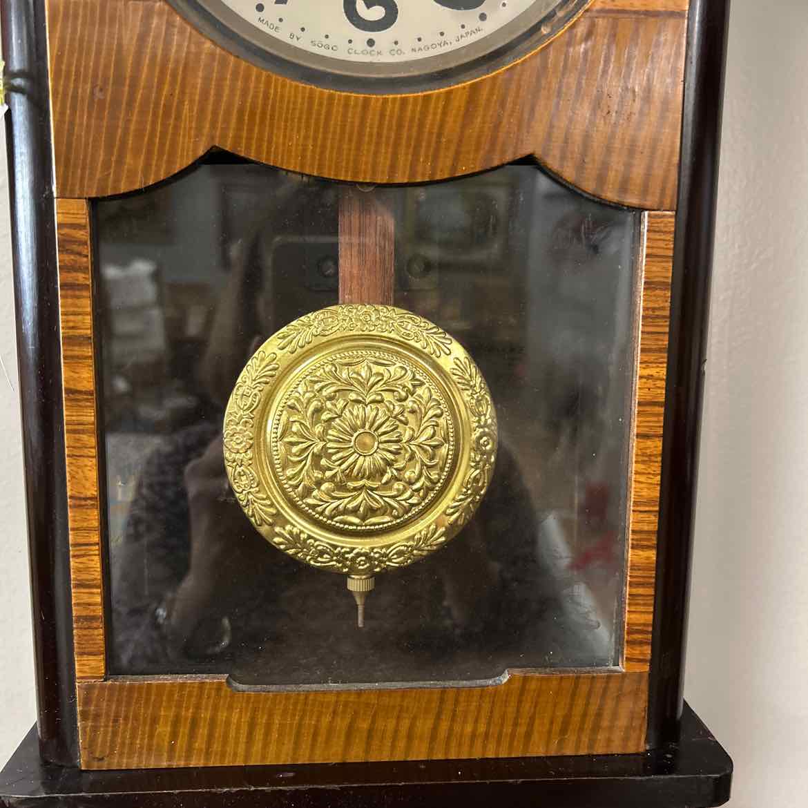 Striped Wood Clock SoGo AS IS