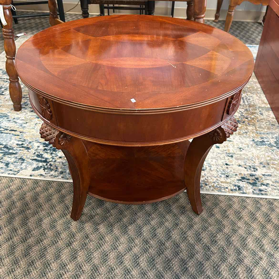 Vintage Oval Side Table