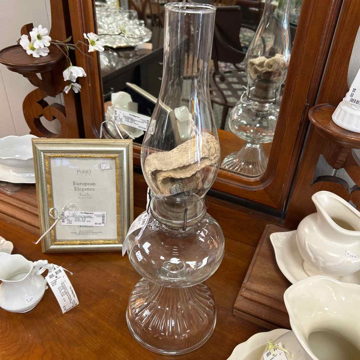Clear Glass Hurricane Lamp