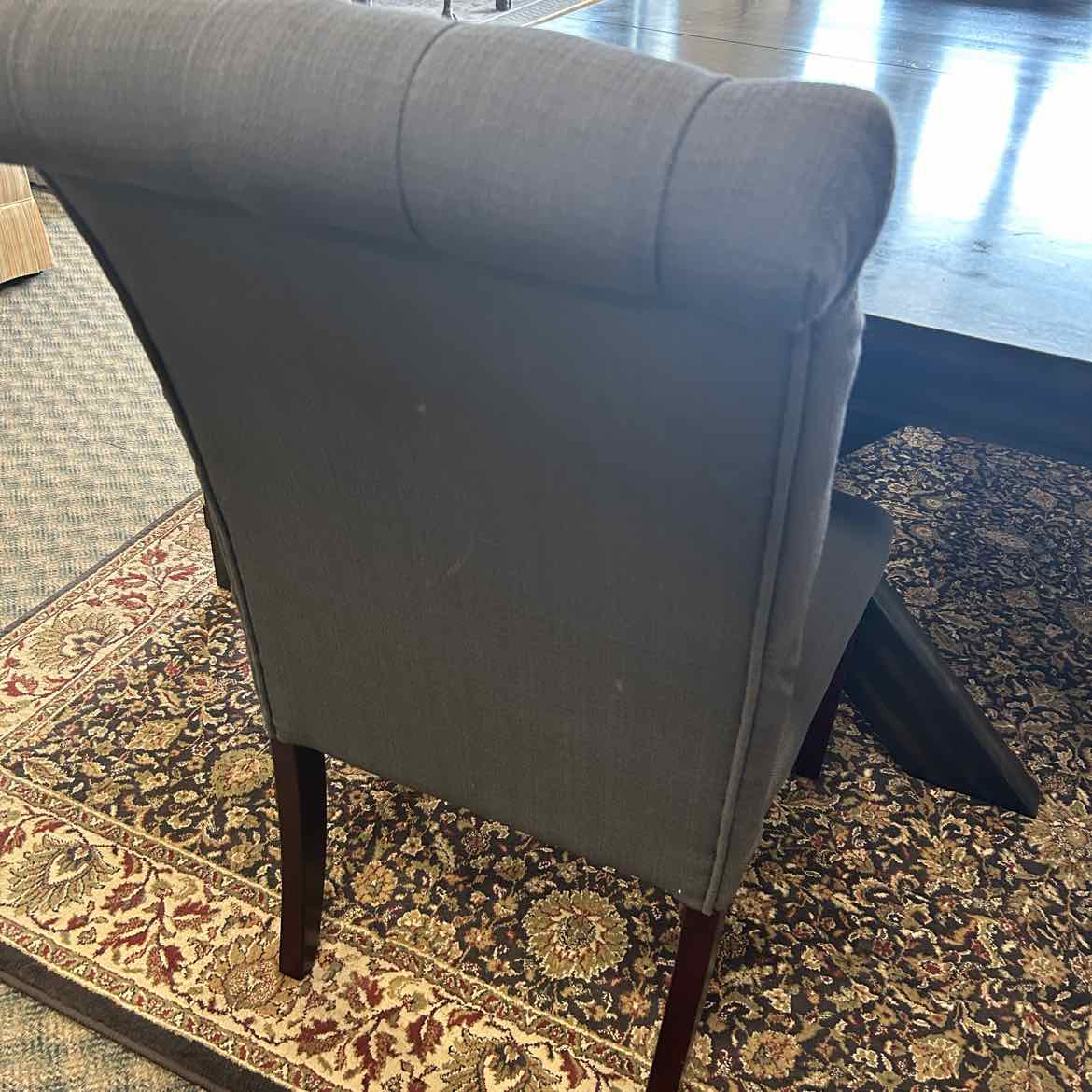 Dark Wood Dining Table w/4 Chairs & Bench
