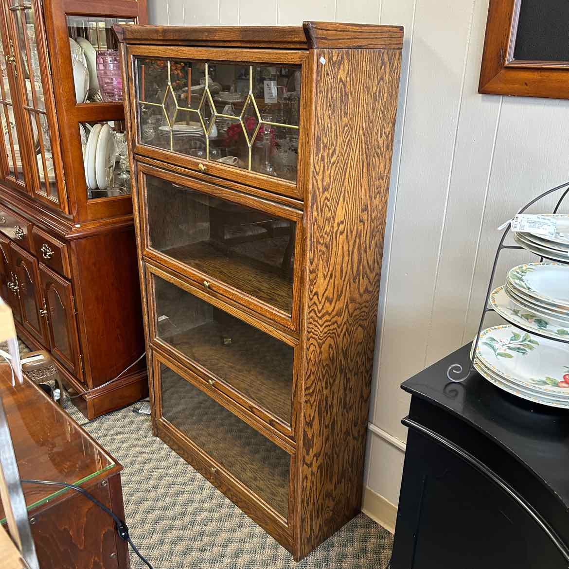 Wood & Glass Lawyer Bookcase