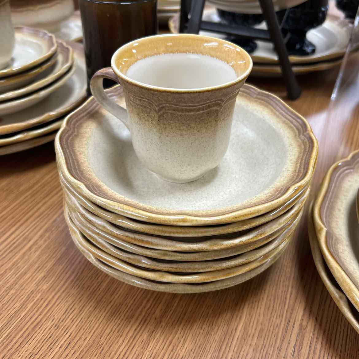 48 pc Mikasa Whole Wheat Dinnerware