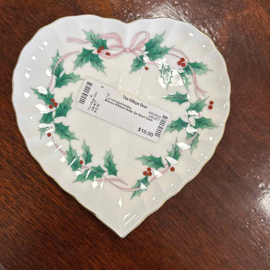 Mikasa Ribbon Holly Small Heart Dish