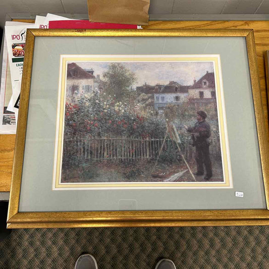 Picture of Artist Painting on Easel