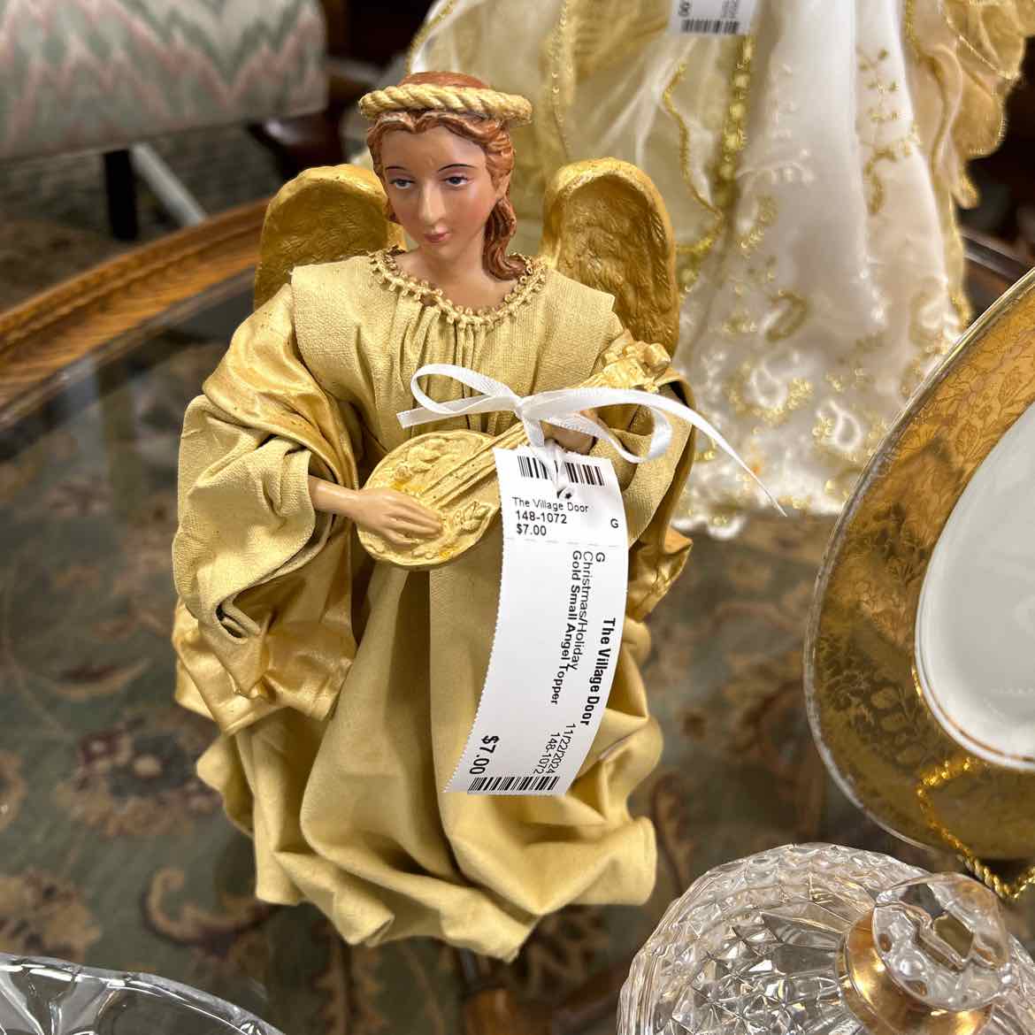 Gold Small Angel Topper