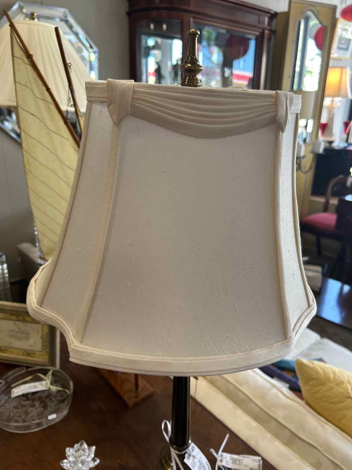 Brass Lamp w/Shade
