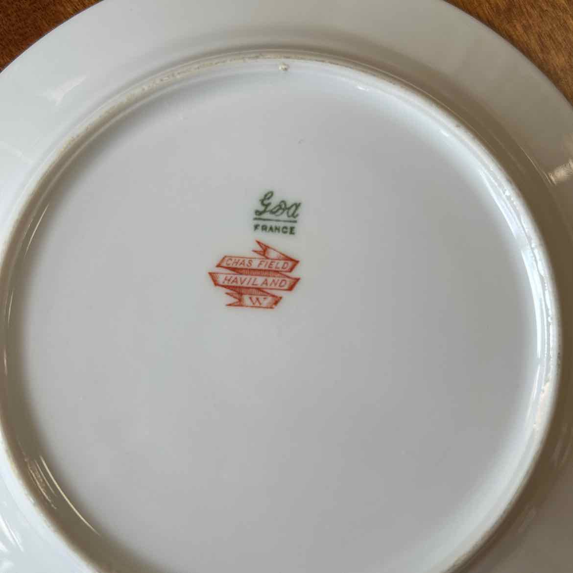 70 pc Haviland Gold Rimmed China