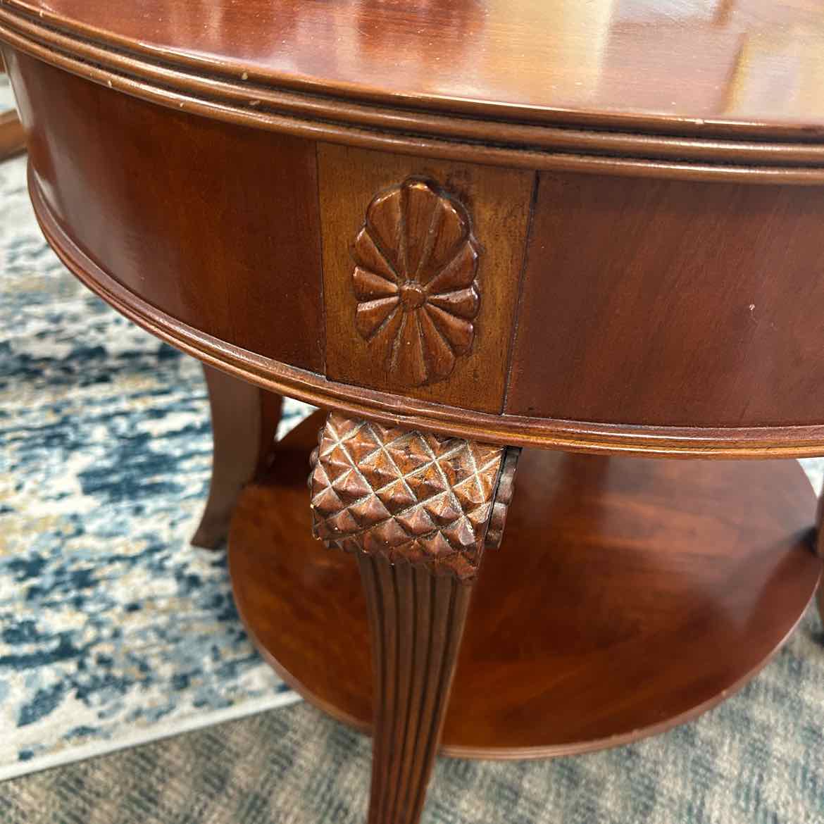 Vintage Oval Side Table