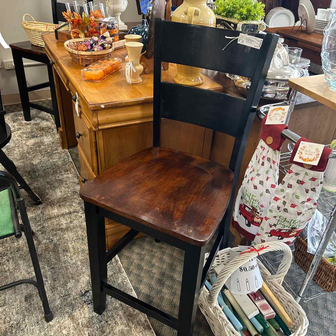 Wooden Counter Stool