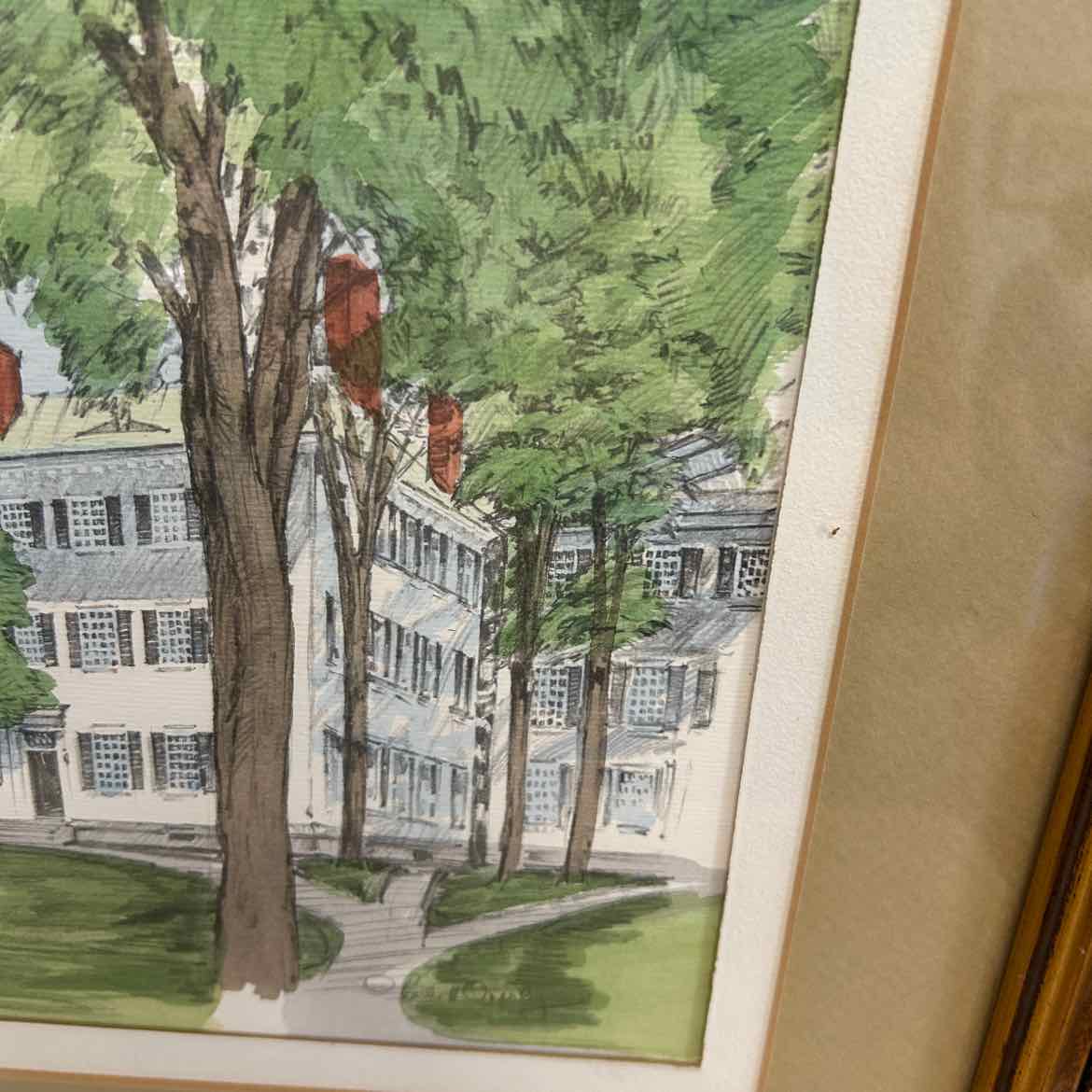 Watercolor Picture of Dartmouth College