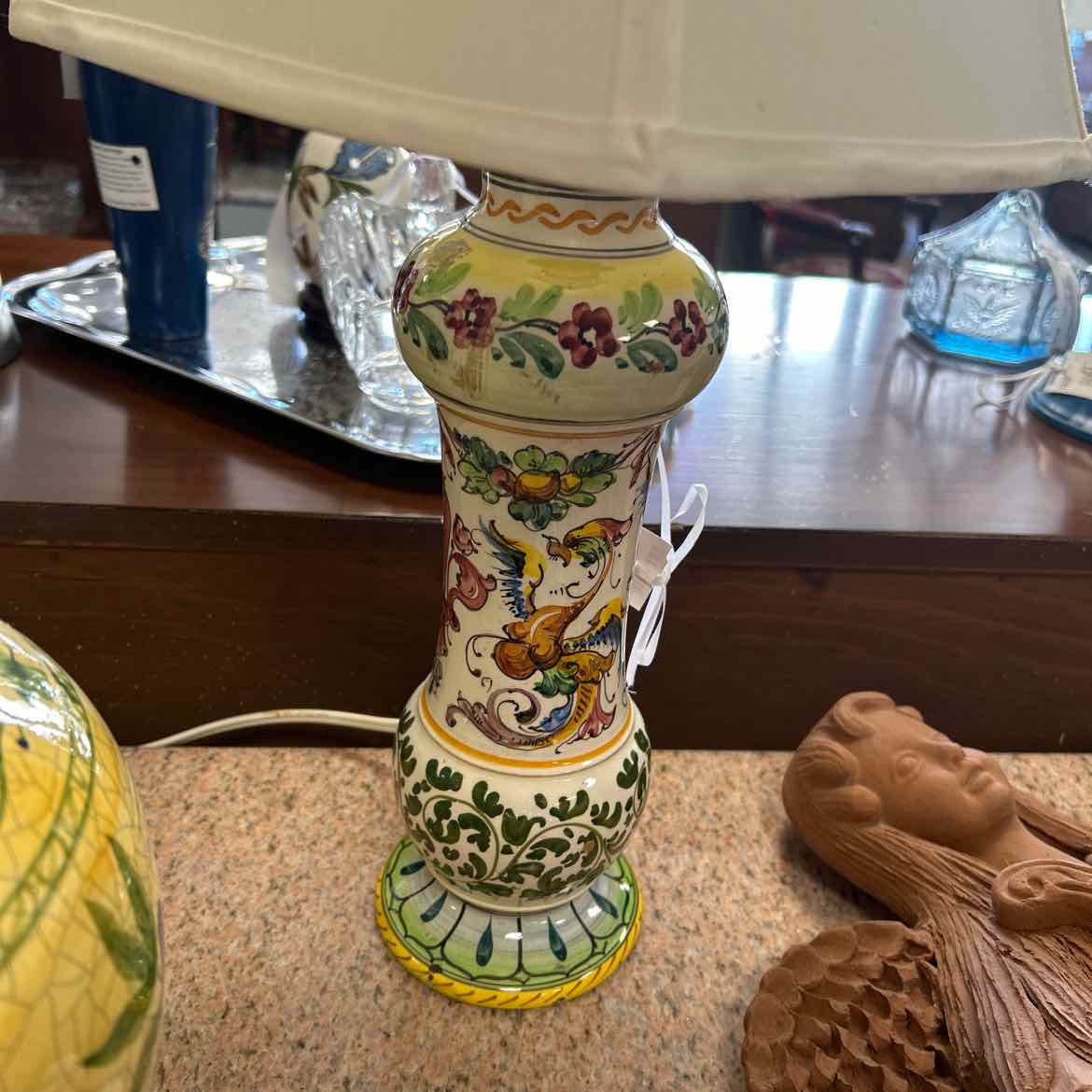Italian Painted Lamp