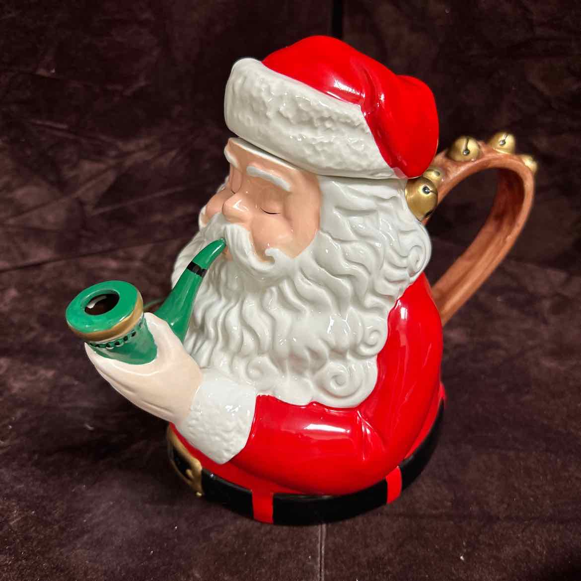 NEW Dept 56 Santa Tea Set w/4 cups & Teapot