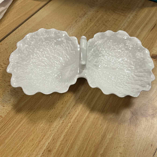Spode Cabbage Leaf Divided Dish
