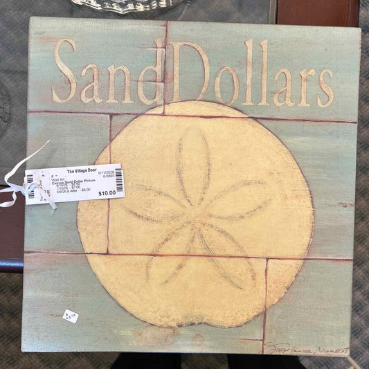Canvas Sand Dollar Picture